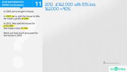 GCSE Secondary Maths Age 13-17 - Ratio, Proportion & Rates of Change: Percentages - Explained Instructional Video