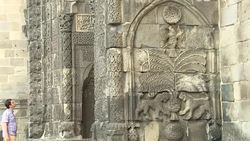 Yakutiye Madrasah in Erzurum Stock Footage