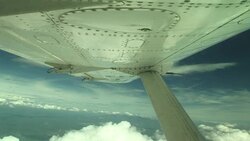 Flying Kenya to Juba, South Sudan Stock Footage