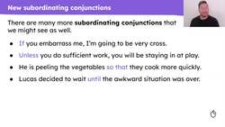New subordinating conjunctions and relative pronouns Instructional Video