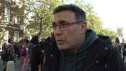 Palestinian supporter calls Israel attack tragic but says situation in Gaza is beyond description News Clip