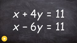 How to Find the Solution to a System by Using Elimination Instructional Video