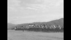 Post Korean War: color guards parade News Clip