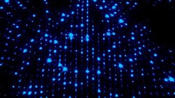Rows of glitter led lights with random switch on, computer generated background Stock Footage