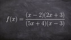 Learn how to determine the vertical asymptotes of a rational function Instructional Video