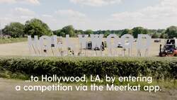 Giant Hollywood sign appears in Hollywood, Worcestershire News Clip