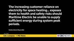 Extra generating capacity will take at least 3 years to put in place, Maritime Electric tells IRAC News Clip