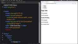 HTML CSS and JavaScript for Beginners - A Web Design Course - CSS Exercise #1: Style a Simple Website Instructional Video