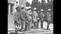 Ethiopian troops march for Emperor Haile Selassie at the Imperial Palace in Addis Ababa News Clip