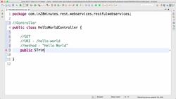 Master Microservices with Spring Boot and Spring Cloud - Step 03 – Creating a Hello World Service Instructional Video