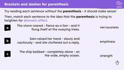 Parenthesis: brackets, dashes and commas Instructional Video