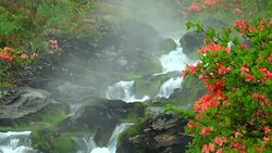 Chatsubomigoke Park at Nakanojo, Gunma, Japan Stock Footage