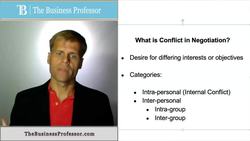 What is Conflict in a Negotiation Instructional Video