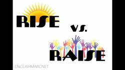 English Vocabulary Lesson: RISE vs. RAISE Instructional Video