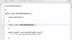 Java Programming for Complete Beginners - Java 16 - Java Tip 12 - Nested Classes - Inner Class Versus Static Nested Class Instructional Video