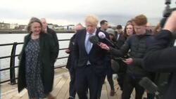 Boris Johnson on a walkabout of Hartlepool News Clip