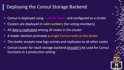 HashiCorp Certified - Vault Associate Course - Configuring the Consul Storage Backend Instructional Video