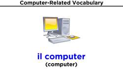Italian Vocabulary: Computers Instructional Video
