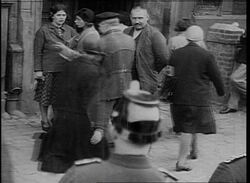 Wall Street Crash in New York and its effects on Germany Election campaigning for SPD, KPD, NSDAP Nazi parade 1930 Stock Footage