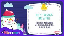 Old Saint Nicholas Had a Tree | Christmas Song for Kids | The Kiboomers | Christmas Music Instructional Video
