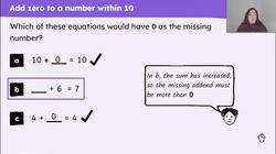 Addition and subtraction involving zero Instructional Video