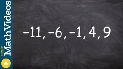 Math tutorial for how to find the common difference of a sequence Instructional Video