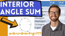Sum of Interior Angles of a Polygon Instructional Video