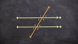 Geometry - Identifying Angle Relationships with a Transversal Instructional Video