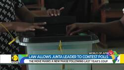 Gabonese Vote for Law Allowing Junta Leader to Contest Polls News Clip