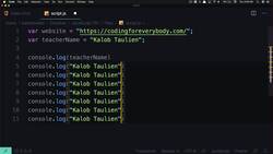 Learn JavaScript from Scratch JavaScript for Everyone - Storing Data in Variables Instructional Video