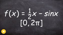 First derivative test find local extrema Instructional Video