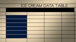 The Ice Cream Data Table Instructional Video