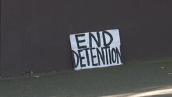 CLEAN : Scene outside Australian facility where Djokovic is being held News Clip