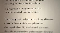 Copd Definition Stock Footage