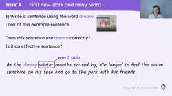 More rich vocabulary associated with dark and rainy words Instructional Video