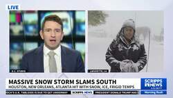 Historic blizzard hitting the south News Clip