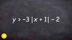 Graph an absolute value inequality with multiple transformations Instructional Video