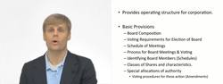 Bylaws of Corporation Instructional Video