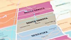 South Dakota from USA States Stock Footage