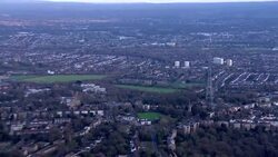 Aerial views of Crystal Palace Transmitting Station News Clip