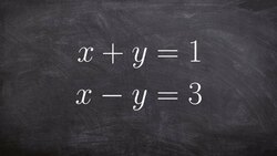 Determining the Solution of a System of Equations by Using the Elimination Method Instructional Video