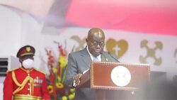 CLEAN : Ghana president congratulates newly-elected parliament speaker after chaotic scenes News Clip