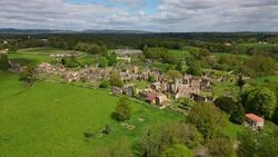 Oradour-sur-Glane: Eerie Drone Views of a WWII Tragedy Stock Footage