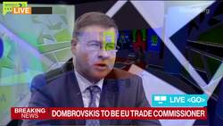 New EU Trade Chief Dombrovskis Wants `Substance Before Deadlines' News Clip