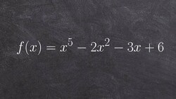 How to apply Descartes rule of signs for polynomials Instructional Video