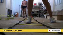 P.E.I. tennis court shortage has these athletes training in their coach's garage News Clip