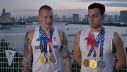 Interview with Olympic Swimmers Adam Peaty and James Guy News Clip