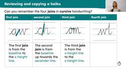 Reviewing handwriting using a poem Instructional Video