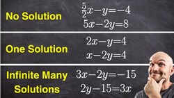 3 Different Solutions to a system of equations Instructional Video