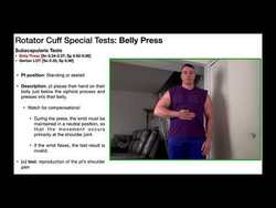 Belly Press Test | Rationale & Interpretation Instructional Video